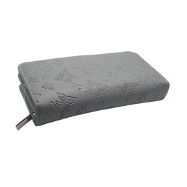 SNHIDE® Genuine Leather Bifold Women Wallet Purse with Credit Card slots, Coin Pockets (Grey)