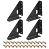 sourcing map 4Pcs Angle Corner Brackets 86mm x 86mm, Cold