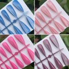 24Pcs Cat Eye Press on Nails Cat Eye Fake Nails