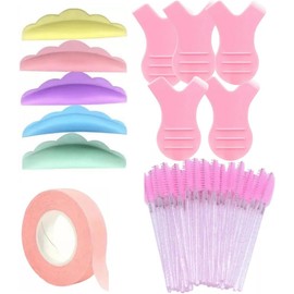 kit 50 Cepillos glitter+10 Cepillos Levantadores+5 Pares De Pads Para Lifting+1 cinta Lash,Para Extensiones De Pestañas, pares de pads para lifting,utencilios para pestañas,herramienta de pestañas.
