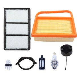 Hyceker Air Filter Set for Stihl TS410 TS420 Concrete Cut Off Saw, for Stihl TS420 Tune Up Kit, TS410 TS420 Air Filter Kit with Primer Bulb Fuel Cap 4238 141 0300, 4238 140 4404 A