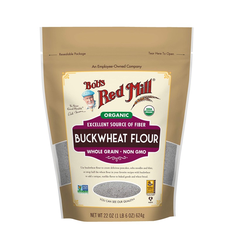 Bob's Red Mill Organic Buckwheat Flour, 22-ounce (Pack of 4)