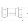 15mm Brass Single Check Valve WRAS Approved Compression Fitting Non