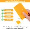 PEASUG Body Filler Spreader, 9 Pack Reusable Plastic Spreader Tool