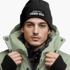 MoonWorks® Men's Beanie with Patch Knitted Hat with Drinking Saying