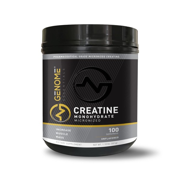 GENOME ESSENTIALS GENOME ESSENTIALS Premium Creatine Monohydrate, 100% Pure Micronized