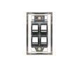 Leviton 43081-1L4 4-Port Angled Stainless Steel QuickPort Single Gang Wallplate