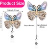 Butterfly Nurse Badge Reel Crystal Rhinestone Retractable ID Badge Name