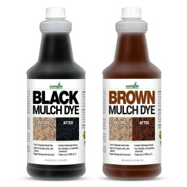 Covington Naturals Mulch Dye  Rich Brown Black Mulch Dye Concentrate Colorant Paint Just Mix Spray - Brown