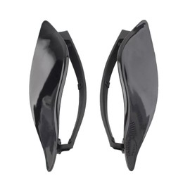 XLTOK Fairing Air Deflectors Side Wing Windshield Adjustable Wind Deflectors Compatible with 2014-2024 Harley Electra Glide Street Glide Tri Glide Ultra Limited Fairing Side Shield (Black)