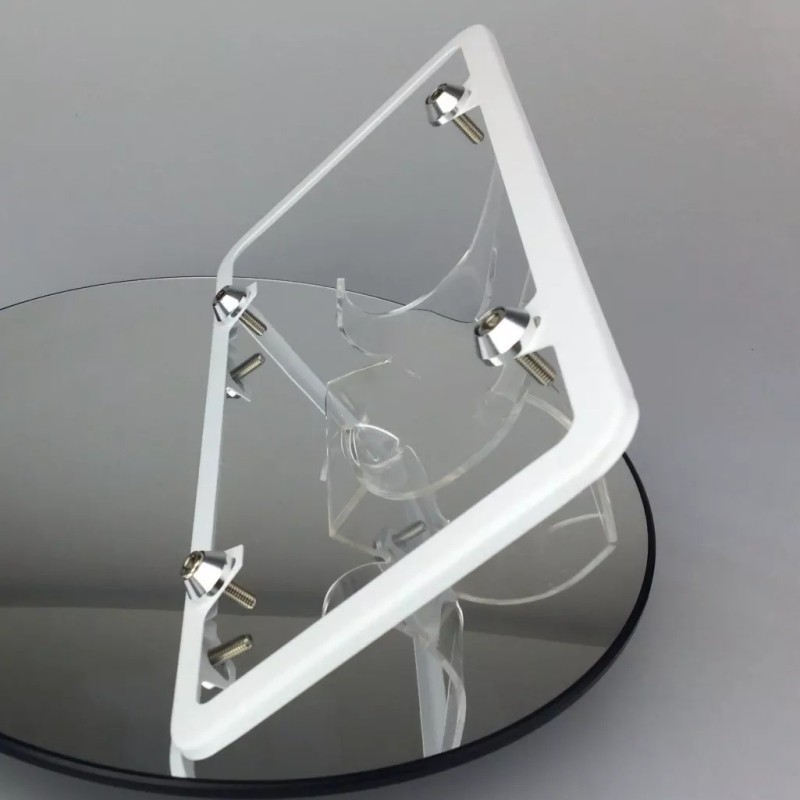 MotorVehicleParts New White License Plate Frame Slim 4 Holes w/