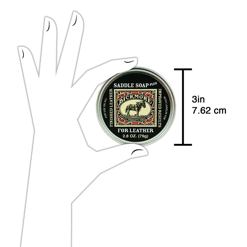 Bickmore Saddle Soap Plus - 2.8oz - Leather Cleaner &