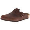 Birkenstock Unisex Boston Soft Footbed, Habana Oiled Leather, 37 M