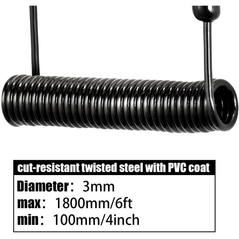 I3C Laptop Cable Lock Retractable Hardware Security Cable Lock with