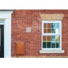 VENTS UK 6 inch - 150 mm Square White Louvered