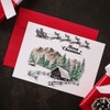 Christmas Mountain Trees House Clear Stamps for Card Making and