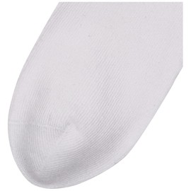 Jefferies - Calcetines sin costuras para niñas pequeñas (paquete de 6), Blanco, Large