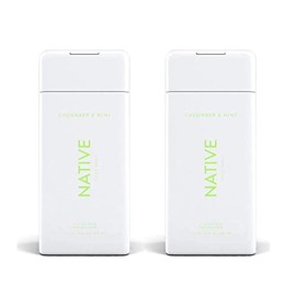 Native, Cucumber and Mint Body Wash 11.5 oz Bottles x2