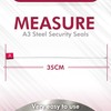DOJA Barcelona Safety seals made of steel A3, 50 units,