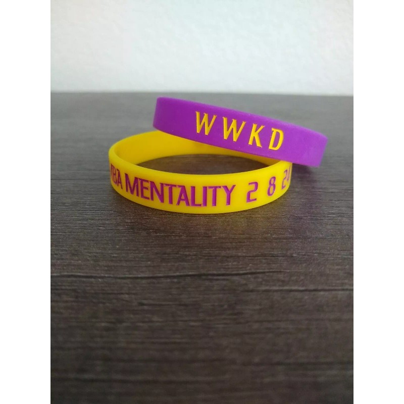 Unbranded What Would Kobe Do MAMBA MENTALITY Inspiring PURPLE wristband