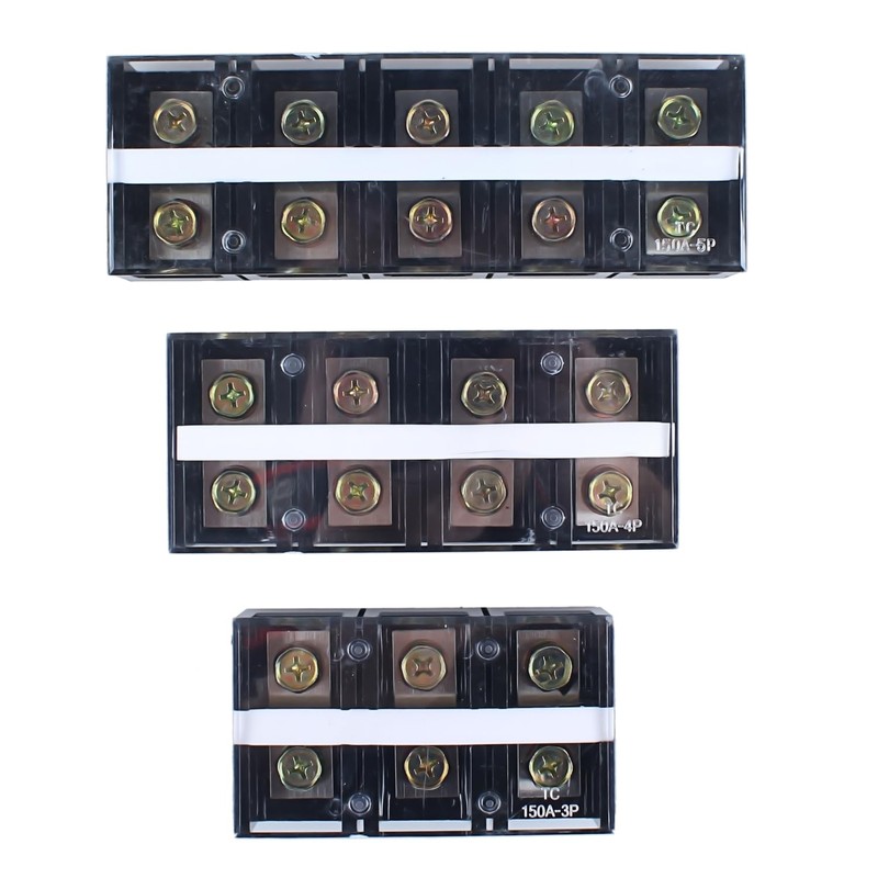 DIANQI 150A 660V 1Pc Terminal Block 4 Position Screw Terminal