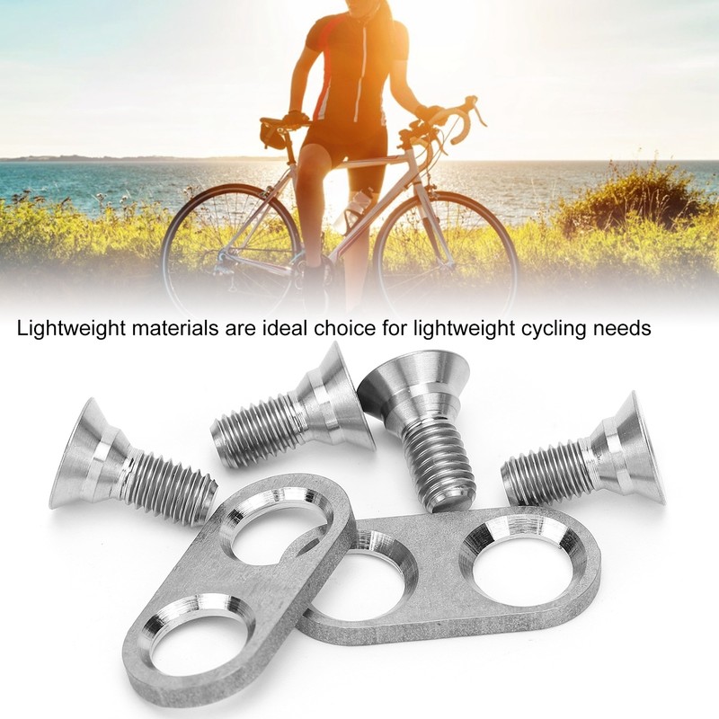 Mountain Bike Pedal Cleats Mounting Screws and Washers Titanium Alloy
