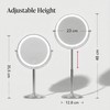 Fancii 9-Inch Lighted Makeup Mirror Height Adjustable with 10X /1X