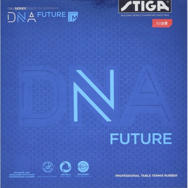 STIGA 1712080519 Table Tennis Rubber, Tension Type, Soft Backing, DNA,