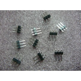 SAMTEC TSW-103-07-T-S Connector Header 3-POS .100" SGL Row TIN  *NEW*  Qty.10