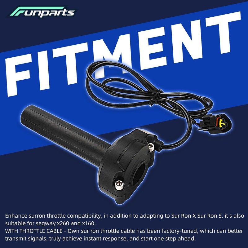 Funparts Surron Throttle,Dirt Bike Throttle Turn Grip Throttle Assembly with