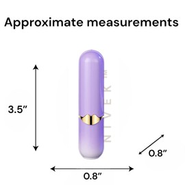 NIVEK Lipstick Lighter Refillable Cool Womens Lighter Gold Lips Soft Flame Purple Ombre (Gold Kiss Purple)