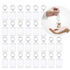 30 PCS clear double sided blank photo insert keychain, acrylic
