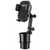 Car Cup Holder Phone Mount – Adjustable Long Arm, 360°
