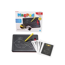 SULOLI Magnetic Drawing Board, Magic Board, Educational Drawing Tablet, Magnetic Game with Balls and Magnetic Pen for Children, School, Family (Black)