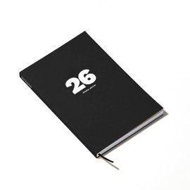 OCTÀGON DESIGN 2026 Weekly Planner, 12 Months, January to December 2026, Similar A5 Size, Black, Softcover, Fully Open