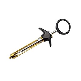 Dental Syringe Aspirating 1.8ml Black & Golden Anesthetic Syringe Dental Instruments