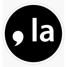 Comma La 'Kamala' - Sticker Graphic - Auto, Wall, Laptop, Cell, Truck Sticker for Windows, Cars, Trucks