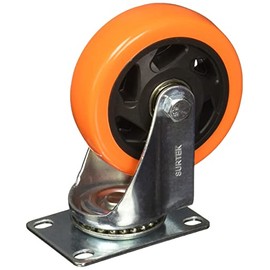 Surtek RV10G Rodaja de PVC naranja giratoria 4"