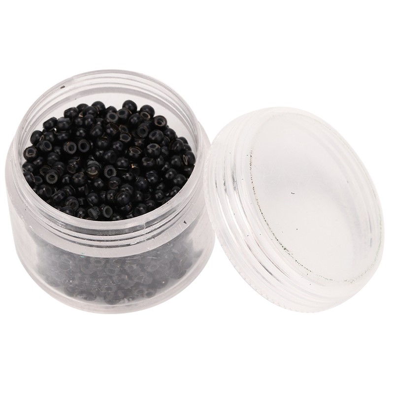 1000pcs 3mm x 2mm Silicone Micro Links Rings Beads Hair