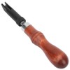 Wood Handle V Cove Base Leather Groover V Type Push