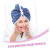 OATIPHO 2pcs Microfiber Hair Drying Towels Quick-Dry Absorbent Towel Wraps