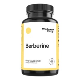 Wholesome Story Berberina 90 Capsulas Veganas 1500mg Serving Sabor Sin Sabor refuerza los perfiles metabólicos la sensibilidad a la insulina la fertilidad y el mantenimiento de un peso saludable