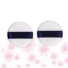 BIUDECO 2Pcs Fluffy Round Powder Puff for Loose Powder Makeup