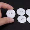 HARFINGTON 10pcs Sewing Button 1"(25mm) 2 Holes Resin Round Craft