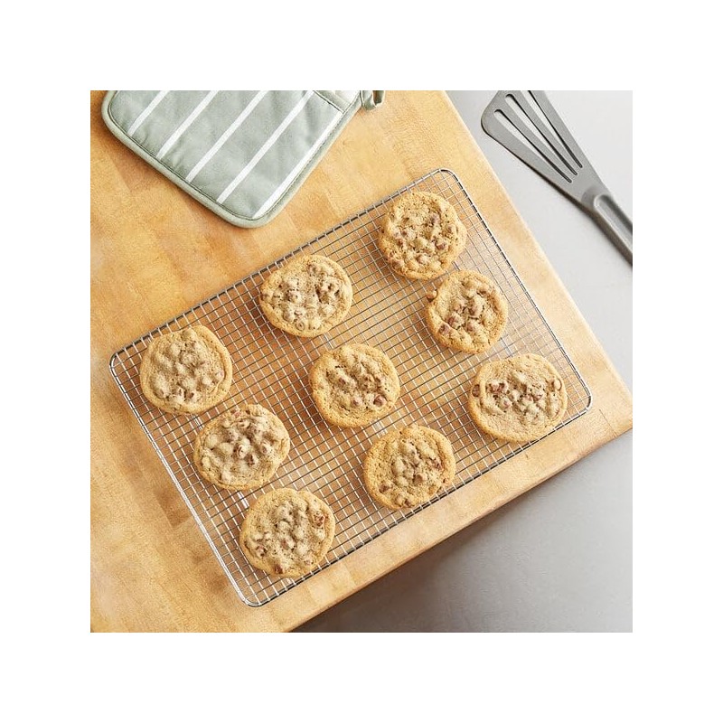 Professional Cross Wire Cooling Rack Half Sheet Pan Grate -