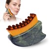 Gua Sha Facial Tool, Compact Lightweight Accessory for Travel and Daily Use - Lymphatic Brush Dual Head Lymphatic