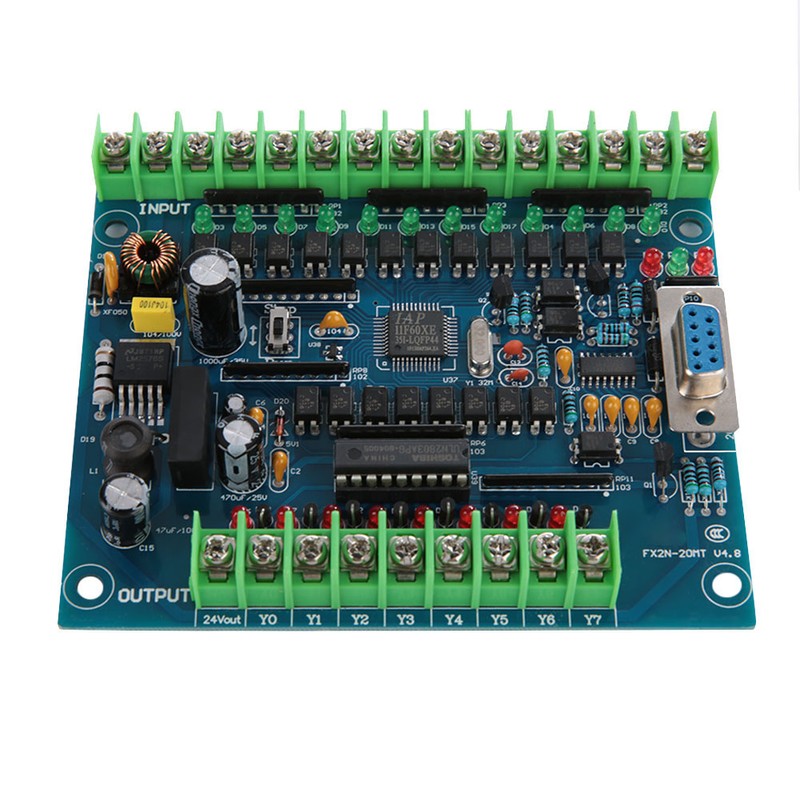 Industrial Programmable Control Board FX2N-20MT 12 Input 8 Output 24V
