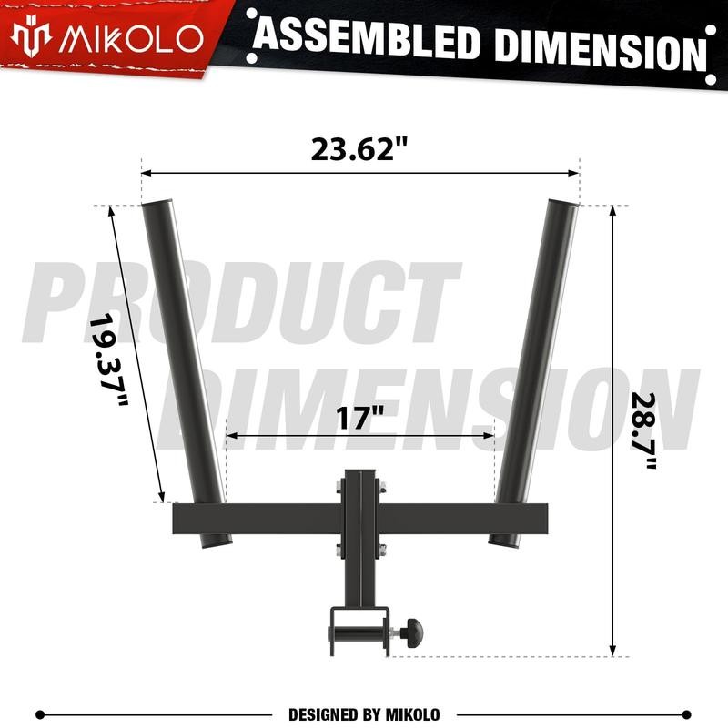 Mikolo 3"x3" Power Cage: 2000lbs Multi-Function Power Rack for Home