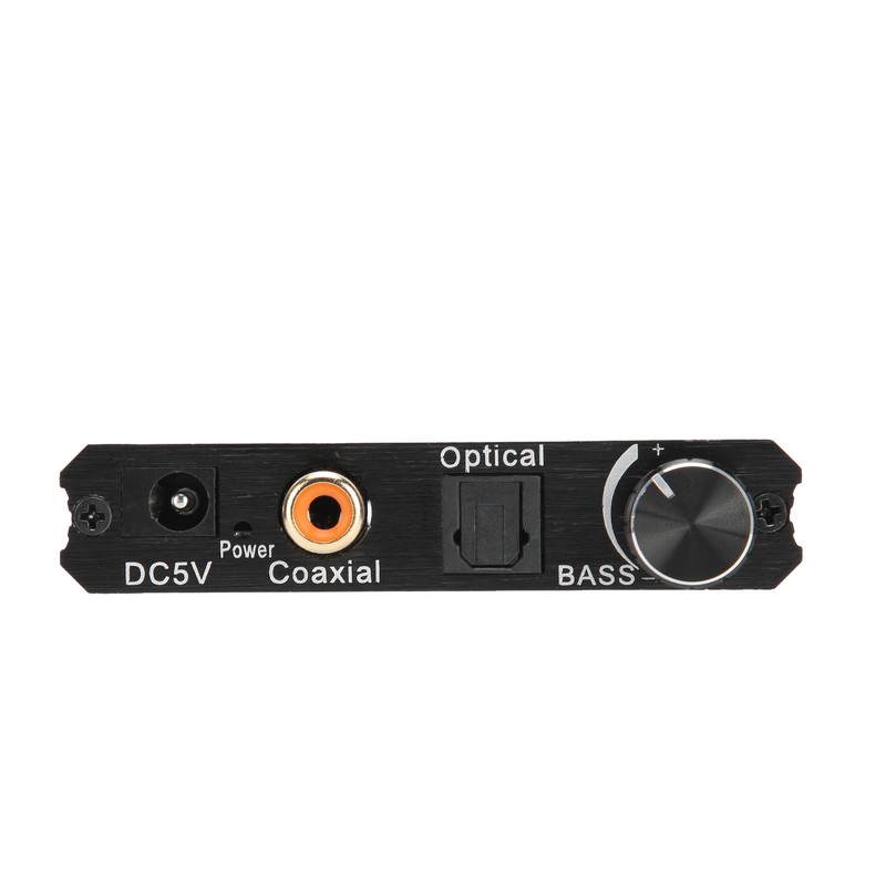192khz Bass Control DAC Converter Coaxial Spdif for Toslink to