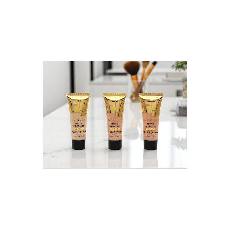 Bases de maquillaje liquida Matte Profesional 24 pzas, Resistente al